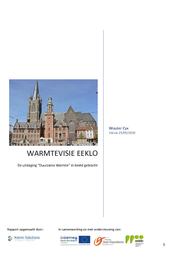 Eeklo heat vision: The ‘Sustainable Heat’ challenge in the spotlight